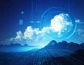 2d rendering Cloud computing Royalty Free Stock Photo
