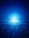2d rendering Cloud computing Royalty Free Stock Photo