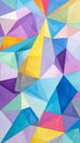 Abstract background multicolor geometric poligonal Royalty Free Stock Photo