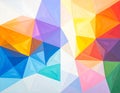 Abstract background multicolor geometric poligonal Royalty Free Stock Photo