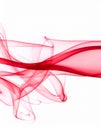 Red Smoke abstract white background. Royalty Free Stock Photo