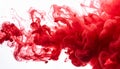 Red Smoke abstract white background. Royalty Free Stock Photo