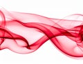 Red Smoke abstract white background. Royalty Free Stock Photo