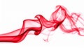 Red Smoke abstract white background. Royalty Free Stock Photo