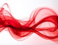 Red Smoke abstract white background. Royalty Free Stock Photo