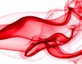Red Smoke abstract white background. Royalty Free Stock Photo