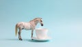 Coffee and Horse Royalty Free Stock Photo