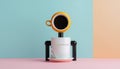 Espresso Head Robot Royalty Free Stock Photo