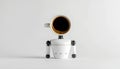 Espresso Head Robot Royalty Free Stock Photo