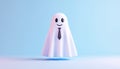 Ghost with Tie Royalty Free Stock Photo