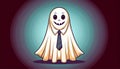 Ghost with Tie Royalty Free Stock Photo