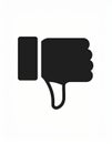 Icon representing a dislike or dissatisfaction Royalty Free Stock Photo