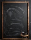 Minimal Chalkboard Background for CafÃ© Menus Royalty Free Stock Photo