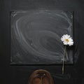 Minimal Chalkboard Background for CafÃ© Menus Royalty Free Stock Photo