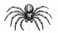 Spider Doodle Royalty Free Stock Photo