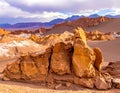 Rocks of the Moon Valley, Atacama Desert, Chile, South America Royalty Free Stock Photo