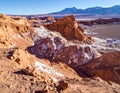 Rocks of the Moon Valley, Atacama Desert, Chile, South America Royalty Free Stock Photo
