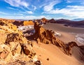 Rocks of the Moon Valley, Atacama Desert, Chile, South America Royalty Free Stock Photo