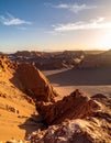 Rocks of the Moon Valley, Atacama Desert, Chile, South America Royalty Free Stock Photo