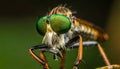Beautiful Robber Fly - Close-Up of the beautiful Robber Fly (selective Focus) Royalty Free Stock Photo