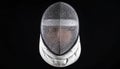 Fencing Mask Isolated on Black Background Royalty Free Stock Photo
