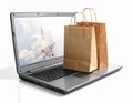Online shopping concept, isllustration Royalty Free Stock Photo