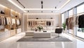 Modern Luxury Clothing Boutique Interior Royalty Free Stock Photo