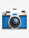Camera icon, stock vector illustration Royalty Free Stock Photo