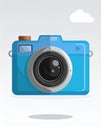 Camera icon, stock vector illustration Royalty Free Stock Photo