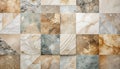 Abstract Patchwork of Earthy Stone and Concrete Textures Royalty Free Stock Photo