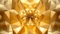 Abstract Mosaic Gold Polygonal. Royalty Free Stock Photo