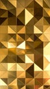 Abstract Mosaic Gold Polygonal. Royalty Free Stock Photo