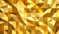 Abstract Mosaic Gold Polygonal. Royalty Free Stock Photo