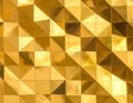 Abstract Mosaic Gold Polygonal. Royalty Free Stock Photo
