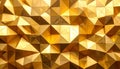 Abstract Mosaic Gold Polygonal. Royalty Free Stock Photo