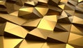 Abstract Mosaic Gold Polygonal. Royalty Free Stock Photo