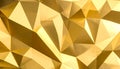 Abstract Mosaic Gold Polygonal. Royalty Free Stock Photo
