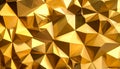 Abstract Mosaic Gold Polygonal. Royalty Free Stock Photo