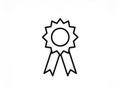 Award icon symbol vector. on white background Royalty Free Stock Photo