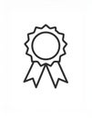 Award icon symbol vector. on white background Royalty Free Stock Photo