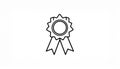 Award icon symbol vector. on white background Royalty Free Stock Photo