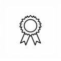 Award icon symbol vector. on white background Royalty Free Stock Photo
