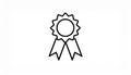 Award icon symbol vector. on white background Royalty Free Stock Photo