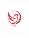 Bird Logo Design Vector Illustration Royalty Free Stock Photo