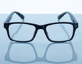 Black Framed Glasses with Reflection Royalty Free Stock Photo