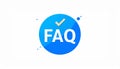 Questionnaire, faq icon. vector design. Quizz, Questionnaire, faq symbol. web. graphic Royalty Free Stock Photo