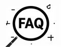 Questionnaire, faq icon. vector design. Quizz, Questionnaire, faq symbol. web. graphic Royalty Free Stock Photo