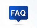Questionnaire, faq icon. vector design. Quizz, Questionnaire, faq symbol. web. graphic Royalty Free Stock Photo