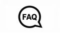 Questionnaire, faq icon. vector design. Quizz, Questionnaire, faq symbol. web. graphic Royalty Free Stock Photo