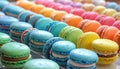 Colorful macarons dessert Royalty Free Stock Photo